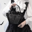 Black Night Cross Bat Step Shape Gothic Japanese Handbag