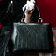 Black Yggdrasil Printed Embroidered Gothic Handbag