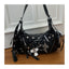 Dark Punk Underarm Bag Y2K Motorcycle Rivet Women's Shoulder Bag Cross Heavy Work Sweet and Cool Crossbody Bag
