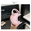 European and American punk style studded moon bag for women, niche design, fashionable chain single-shoulder cute saddle bag