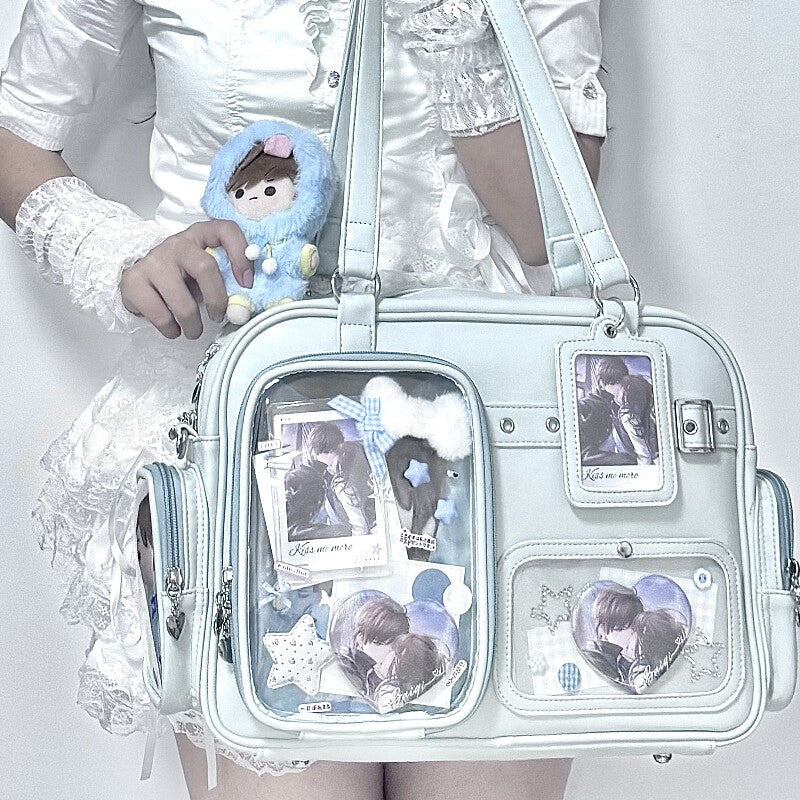 Multi-Color Zippered Miku Wego Coffin Daily Sweet College Style Elegant Princess Ita Shoulder Bag