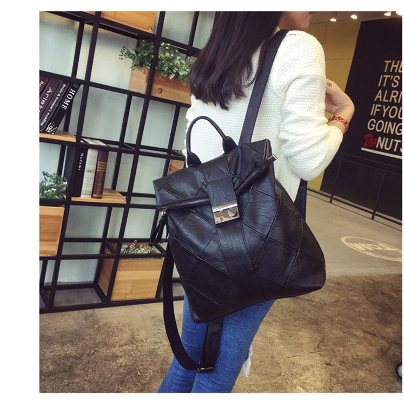 Hot-Selling in Europe & America – Women's Genuine Leather Backpack Large Capacity Anti-Theft Travel Daypack
