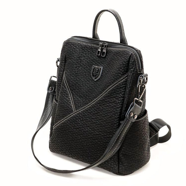 Premium Leather Backpack for Women – Chic & Minimalist Casual Travel Bag, Versatile Daypack with Sophisticated Design back-bag