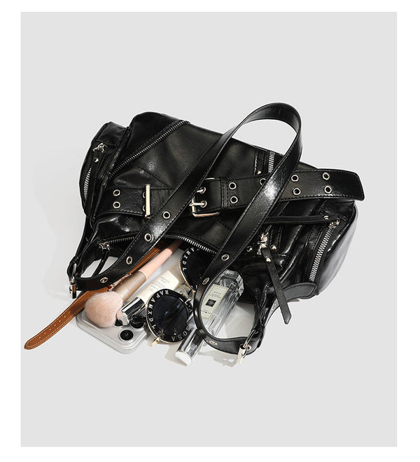 Belt buckle tote bag single shoulder armpit motorcycle bag