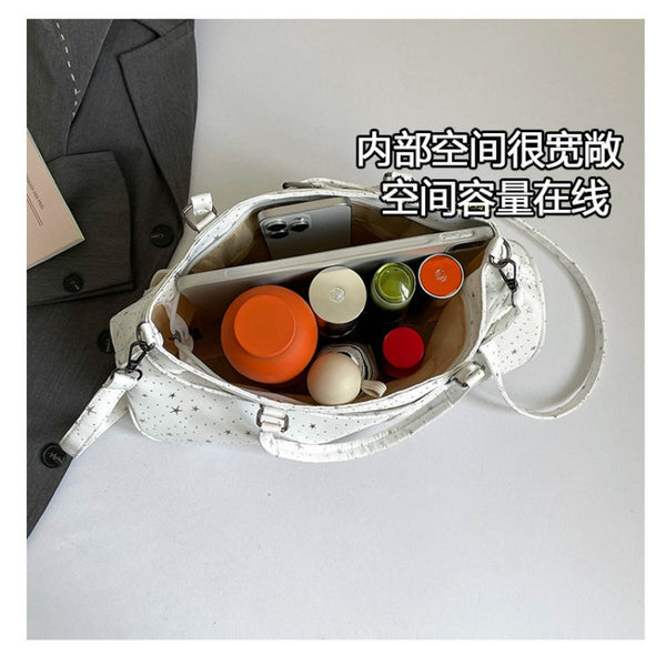 Motorcycle Punk Style Star Armpit Bag for Women Large Capacity Shoulder Bag Crossbody Bag Motorcycle Bag Handbag