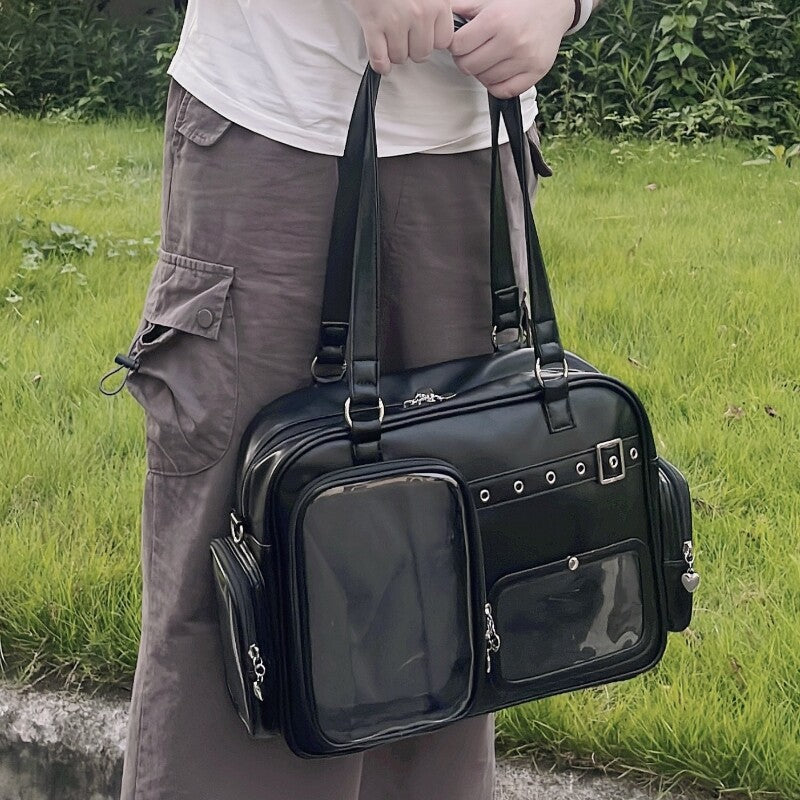 Multi-Color Zippered Miku Wego Coffin Daily Sweet College Style Elegant Princess Ita Shoulder Bag