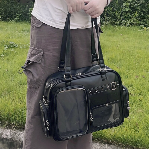 Multi-Color Zippered Miku Wego Coffin Daily Sweet College Style Elegant Princess Ita Shoulder Bag