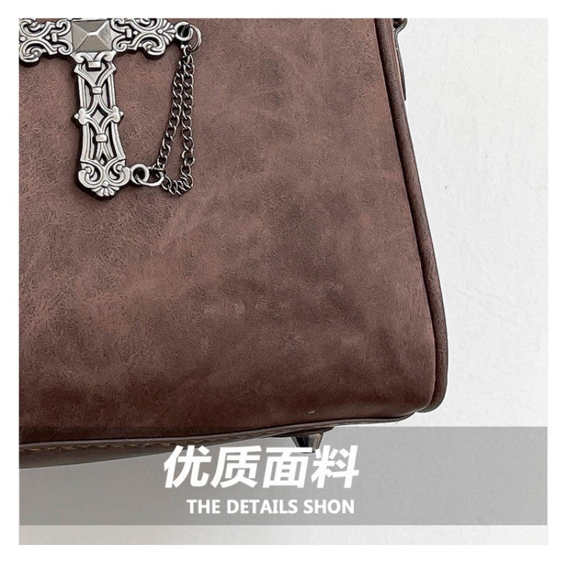 2026 Extremely Attractive Bags Dark Style Cross Handbag Unique Spicy Girl Crossbody Shoulder Handbag