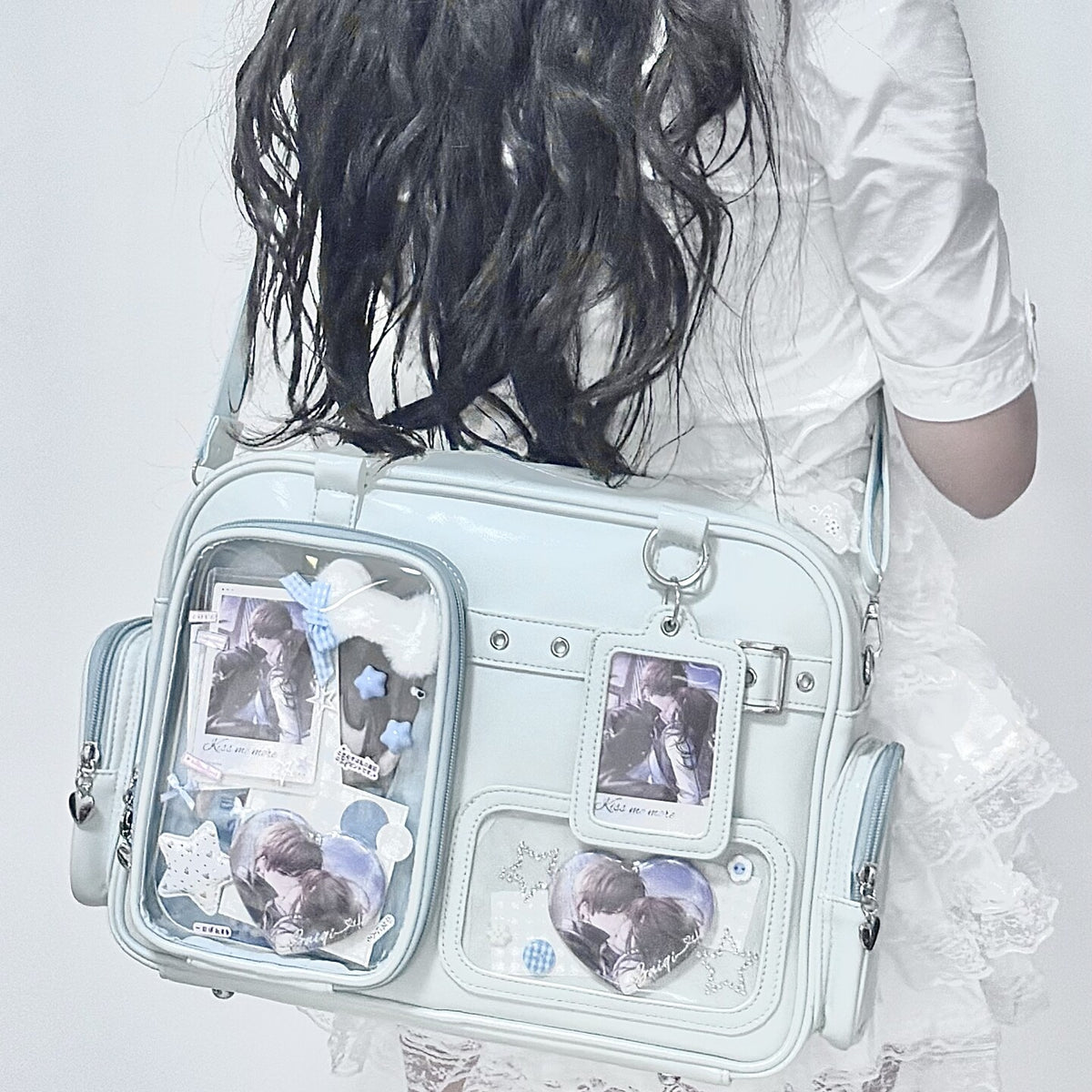 Multi-Color Zippered Miku Wego Coffin Daily Sweet College Style Elegant Princess Ita Shoulder Bag