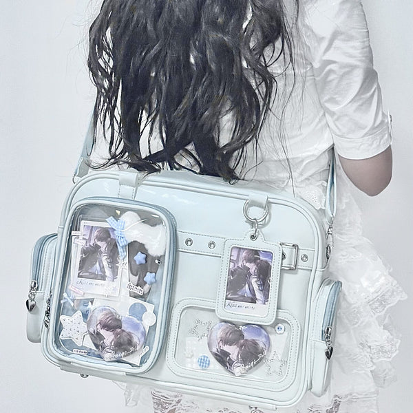 Multi-Color Zippered Miku Wego Coffin Daily Sweet College Style Elegant Princess Ita Shoulder Bag