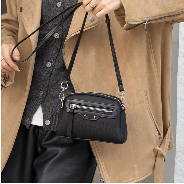 Chic Mini Crossbody Phone Pouch with Multiple Compartments – Trendy Everyday Small Bag for Women, Lightweight & Versatile