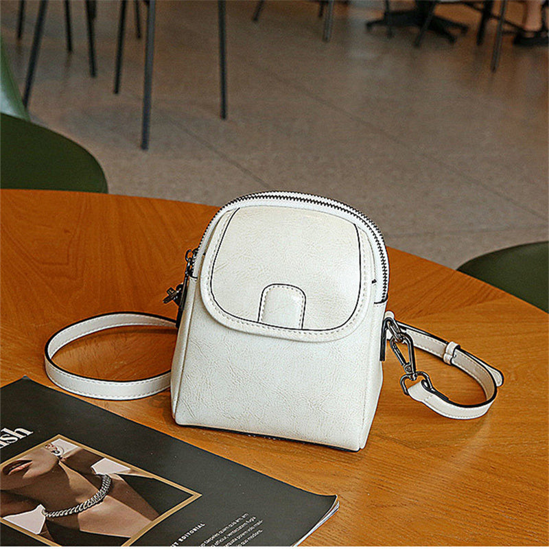 Women's Soft Leather Crossbody Phone Bag – Versatile & Elegant Small Shoulder Bag