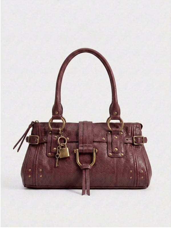 Vintage Rivet Tote Bag for Women