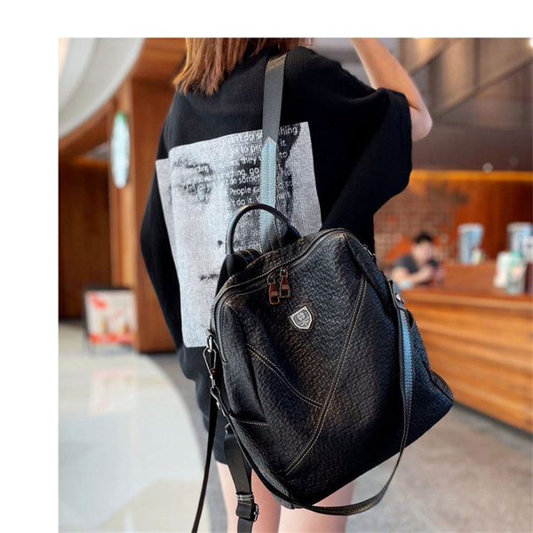 Premium Leather Backpack for Women – Chic & Minimalist Casual Travel Bag, Versatile Daypack with Sophisticated Design back-bag