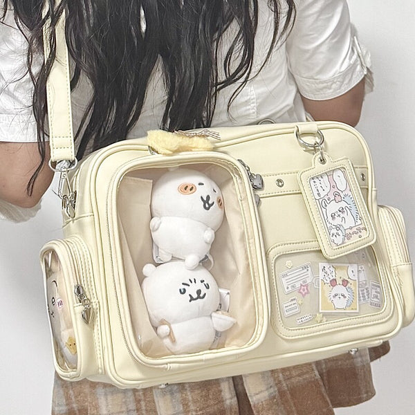 Multi-Color Zippered Miku Wego Coffin Daily Sweet College Style Elegant Princess Ita Shoulder Bag
