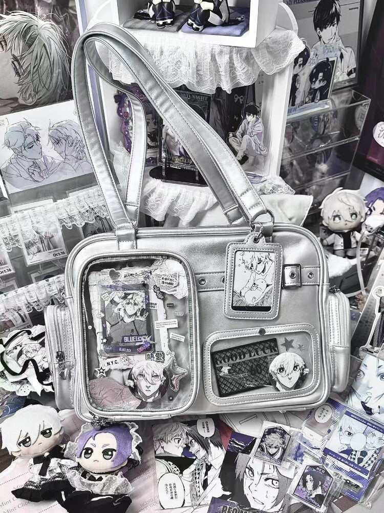 Multi-Color Zippered Miku Wego Coffin Daily Sweet College Style Elegant Princess Ita Shoulder Bag