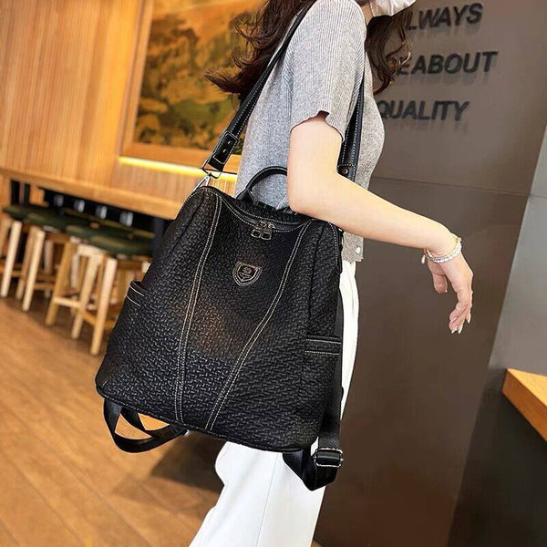 Women's Large Casual Travel Shoulder Bag – Stylish Design, Spacious Convertible Backpack