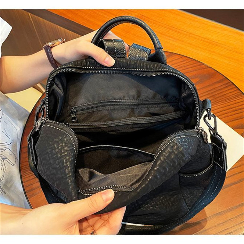 Women's Large Casual Travel Shoulder Bag – Stylish Design, Spacious Convertible Backpack