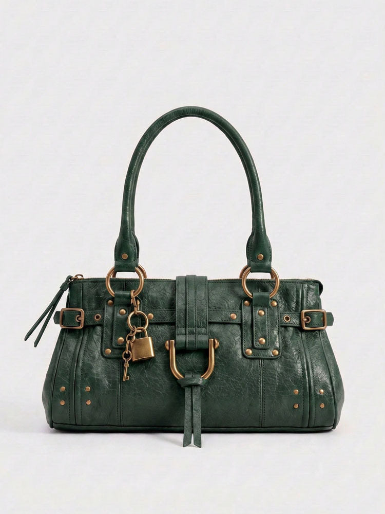 Vintage Rivet Tote Bag for Women