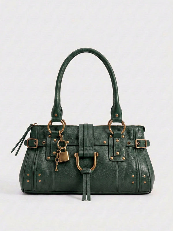 Vintage Rivet Tote Bag for Women