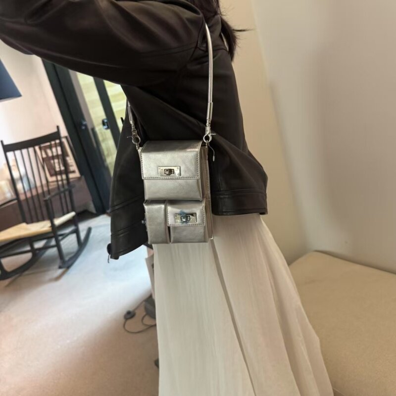 Multi-Pocket Phone Bag Dark Punk Motorcycle Bag