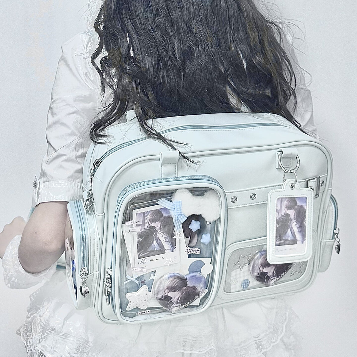 Multi-Color Zippered Miku Wego Coffin Daily Sweet College Style Elegant Princess Ita Shoulder Bag