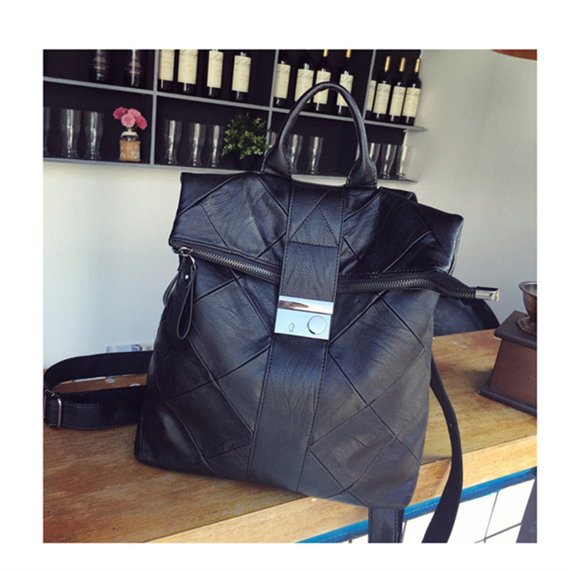 Hot-Selling in Europe & America – Women's Genuine Leather Backpack Large Capacity Anti-Theft Travel Daypack
