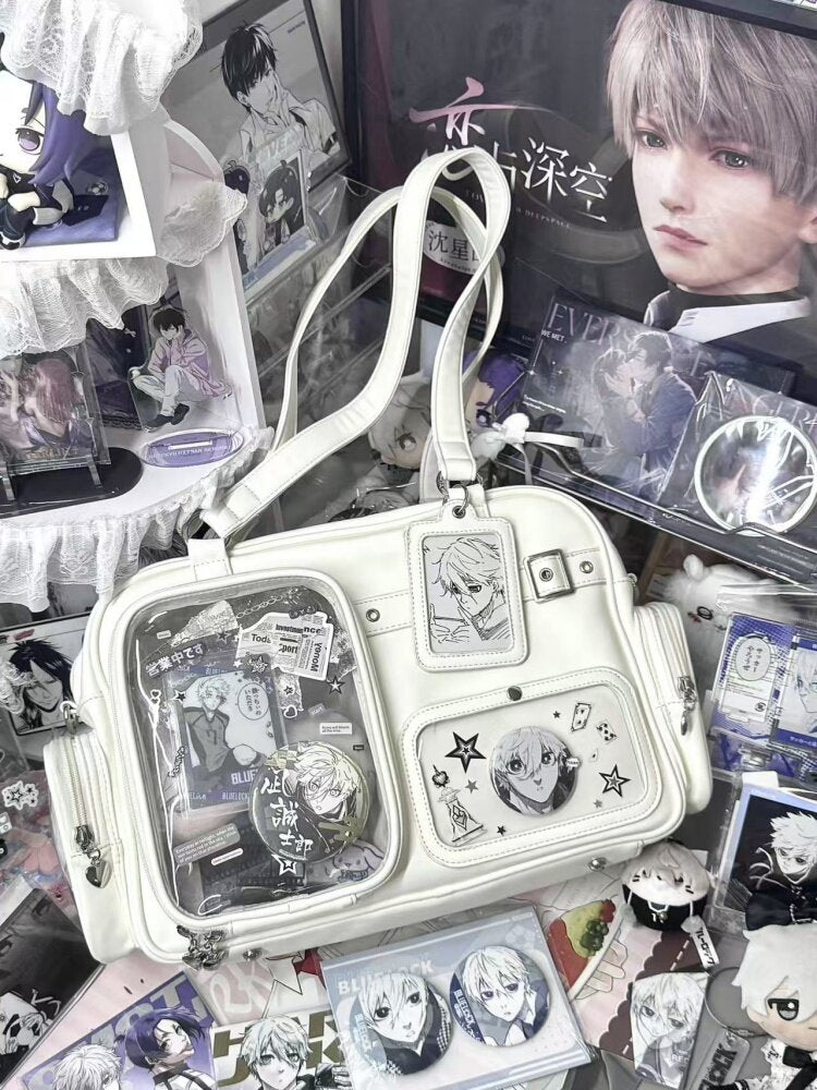 Multi-Color Zippered Miku Wego Coffin Daily Sweet College Style Elegant Princess Ita Shoulder Bag