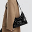 Fall Winter Tote Crossbody Bag for Petite Women, Large Capacity Black Handbag