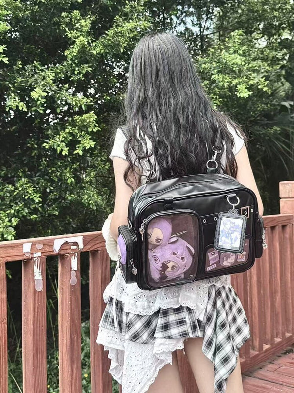 Multi-Color Zippered Miku Wego Coffin Daily Sweet College Style Elegant Princess Ita Shoulder Bag