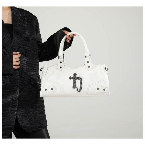 Millennium motorcycle bag punk armpit bag 2026 new handbag rivet bag cross street shoulder bag
