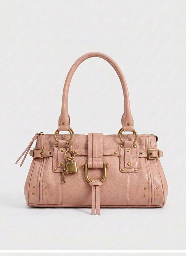 Vintage Rivet Tote Bag for Women