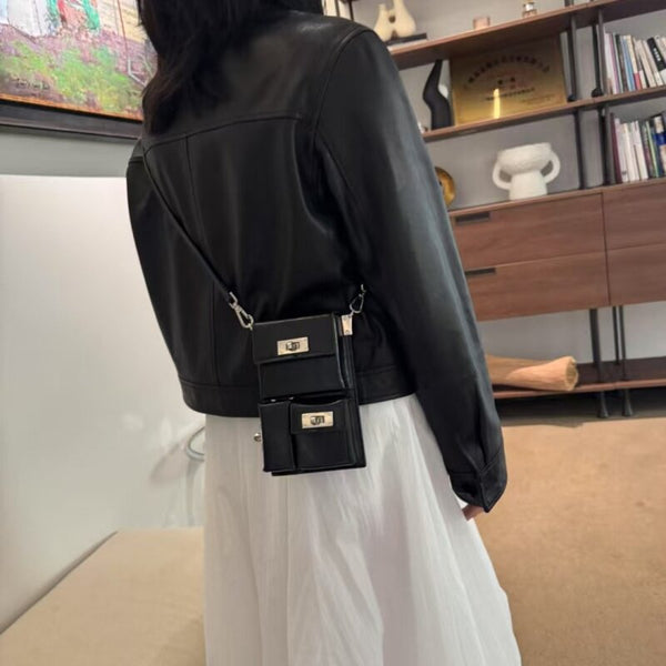 Multi-Pocket Phone Bag Dark Punk Motorcycle Bag