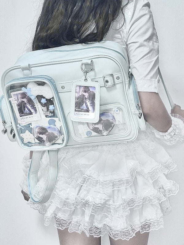Multi-Color Zippered Miku Wego Coffin Daily Sweet College Style Elegant Princess Ita Shoulder Bag