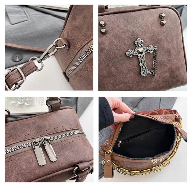 2026 Extremely Attractive Bags Dark Style Cross Handbag Unique Spicy Girl Crossbody Shoulder Handbag