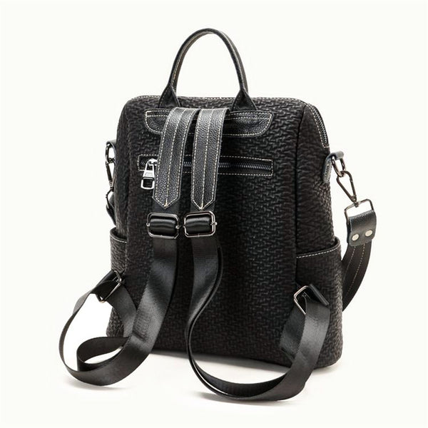 Premium Leather Backpack for Women – Chic & Minimalist Casual Travel Bag, Versatile Daypack with Sophisticated Design back-bag