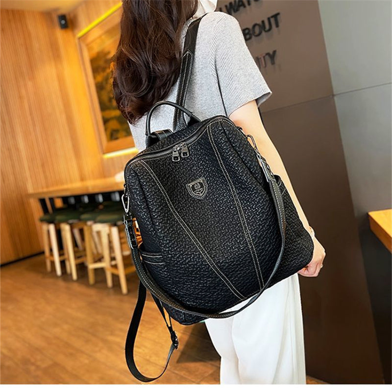 Women's Large Casual Travel Shoulder Bag – Stylish Design, Spacious Convertible Backpack