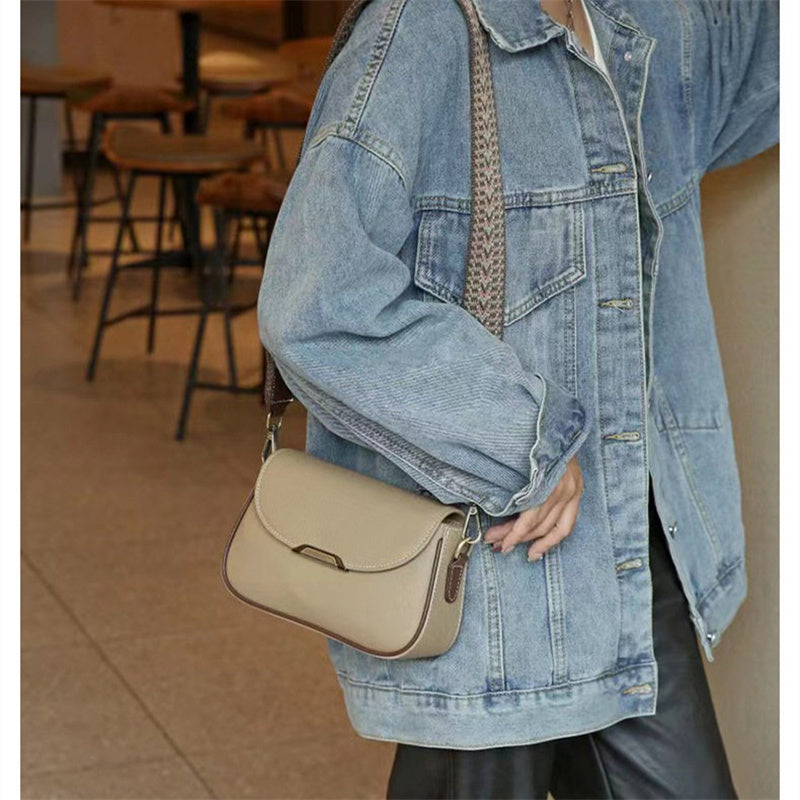Women's Premium New Arrival Small Square Shoulder Bag – Stylish Versatile Casual Commuter Bag in Genuine Cowhide Leather