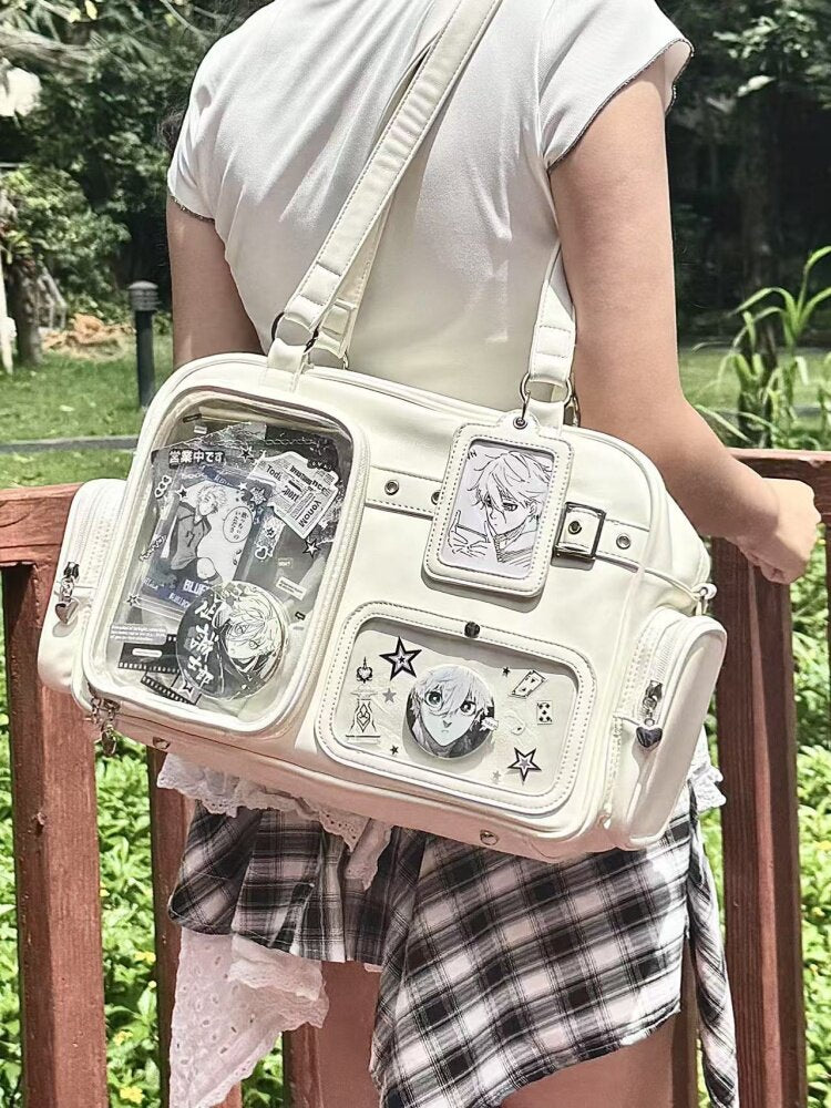 Multi-Color Zippered Miku Wego Coffin Daily Sweet College Style Elegant Princess Ita Shoulder Bag