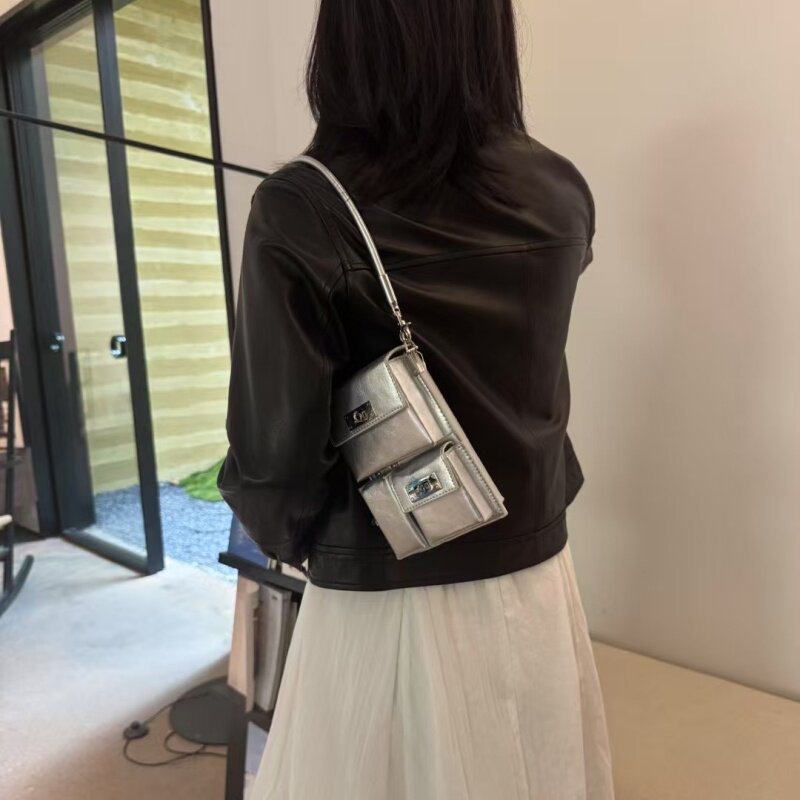 Multi-Pocket Phone Bag Dark Punk Motorcycle Bag