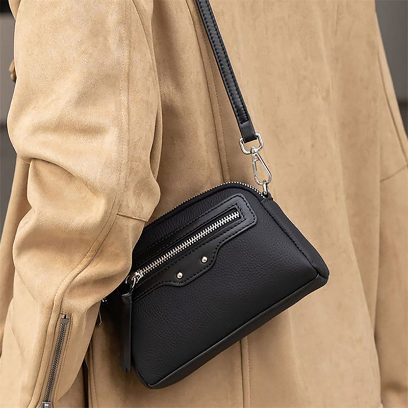 Chic Mini Crossbody Phone Pouch with Multiple Compartments – Trendy Everyday Small Bag for Women, Lightweight & Versatile