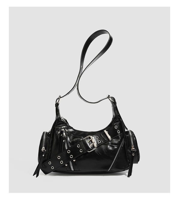 Belt buckle tote bag single shoulder armpit motorcycle bag