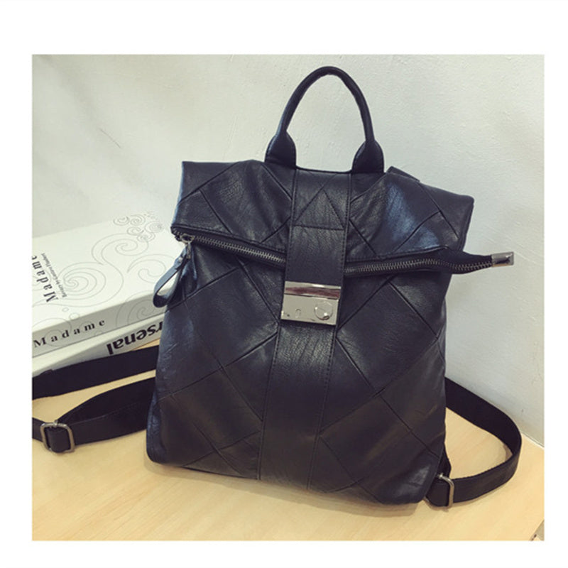 Hot-Selling in Europe & America – Women's Genuine Leather Backpack Large Capacity Anti-Theft Travel Daypack