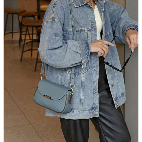 Women's Premium New Arrival Small Square Shoulder Bag – Stylish Versatile Casual Commuter Bag in Genuine Cowhide Leather