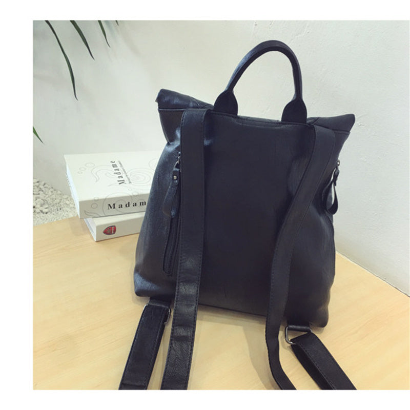 Hot-Selling in Europe & America – Women's Genuine Leather Backpack Large Capacity Anti-Theft Travel Daypack