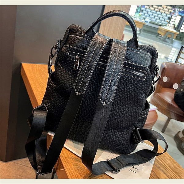Women's Large Casual Travel Shoulder Bag – Stylish Design, Spacious Convertible Backpack