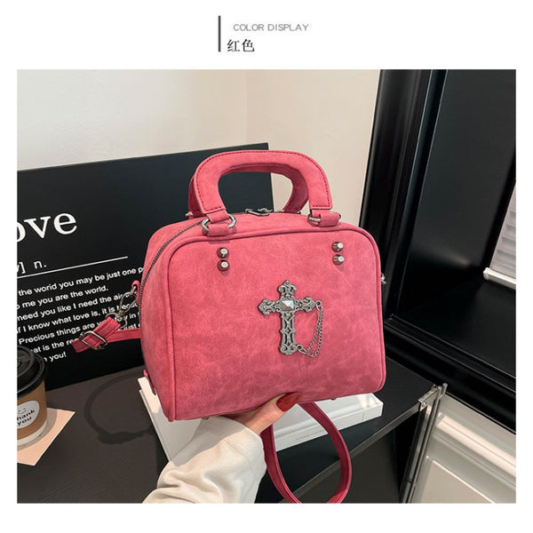 2026 Extremely Attractive Bags Dark Style Cross Handbag Unique Spicy Girl Crossbody Shoulder Handbag