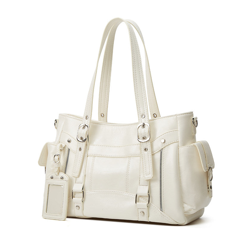 Women's Biker-Style Underarm Tote Bag