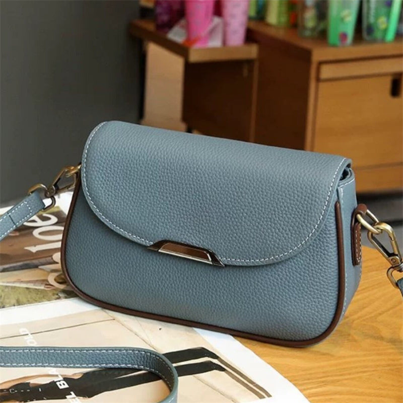 Women's Premium New Arrival Small Square Shoulder Bag – Stylish Versatile Casual Commuter Bag in Genuine Cowhide Leather