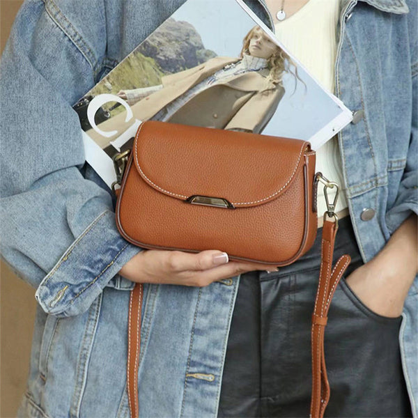 Women's Premium New Arrival Small Square Shoulder Bag – Stylish Versatile Casual Commuter Bag in Genuine Cowhide Leather